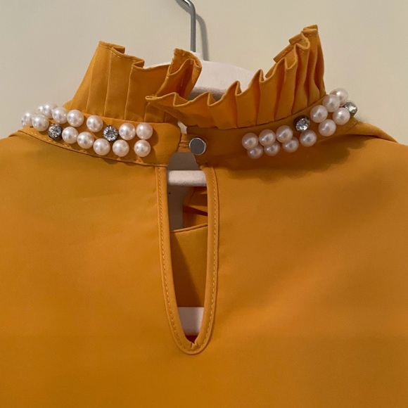 EXPLOSION- mustard blouse - Picture 7 of 8